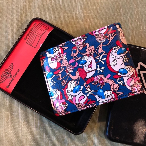 Ren and Stimpy Bucle-Down Bifold Wallet/New - Picture 3 of 7